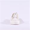 Paul Green Side Zip Platform Trainer - Ivory Leather